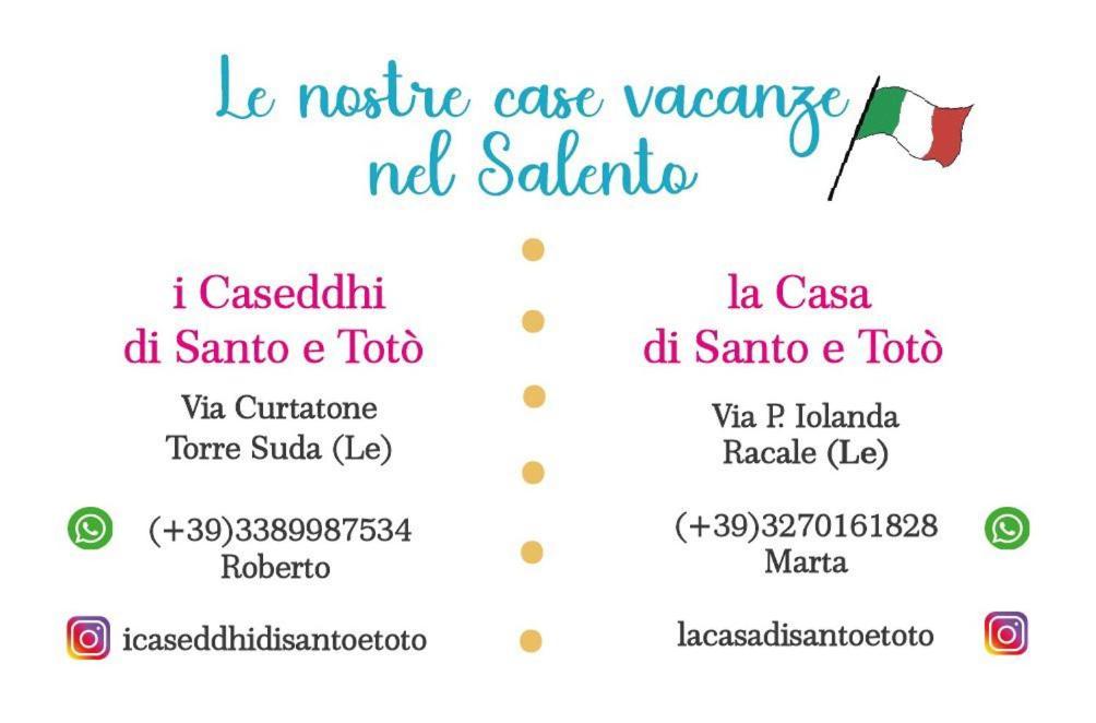 I Caseddhi Di Santo E Toto Torre Suda Exterior foto